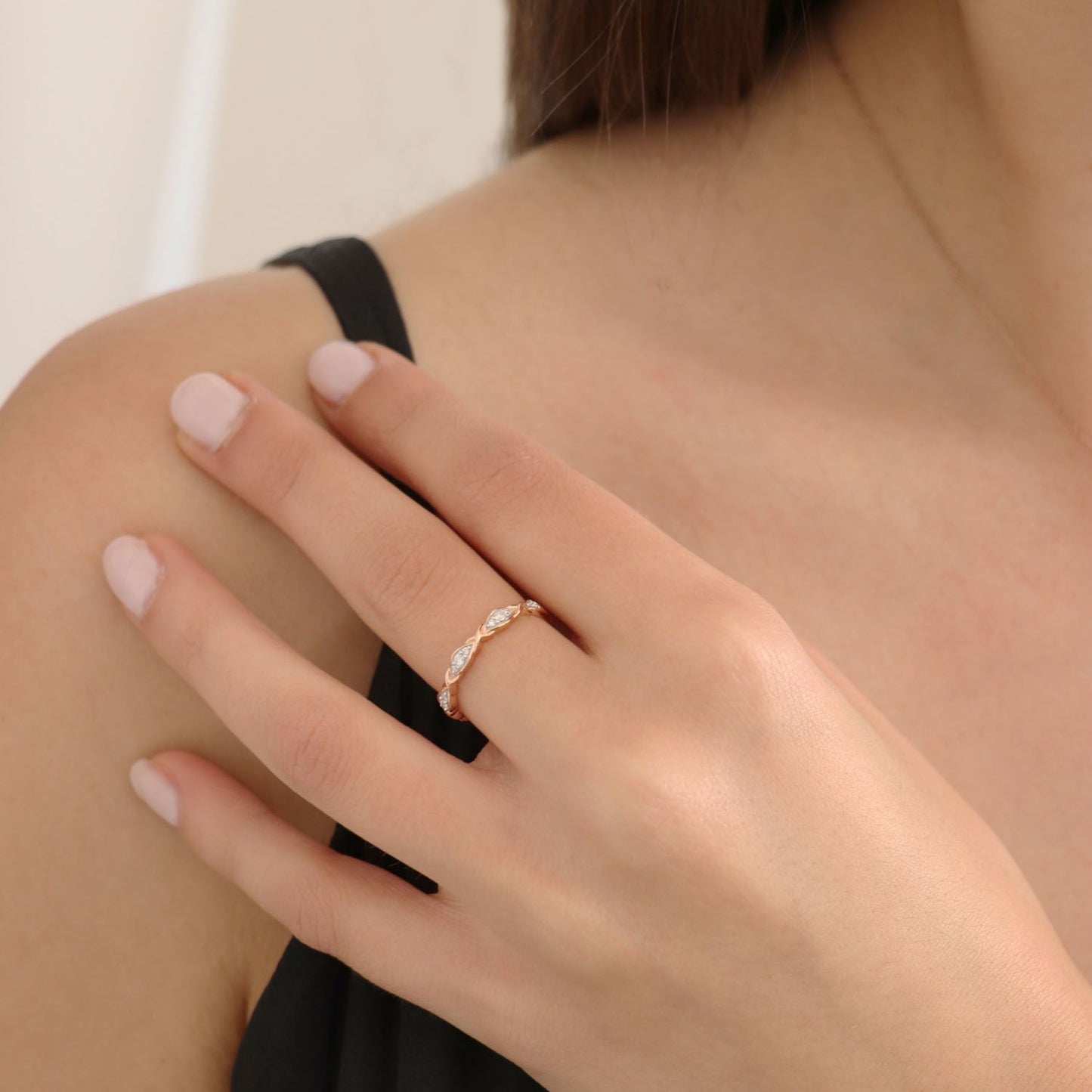 Rose Gold Diamond Ring
