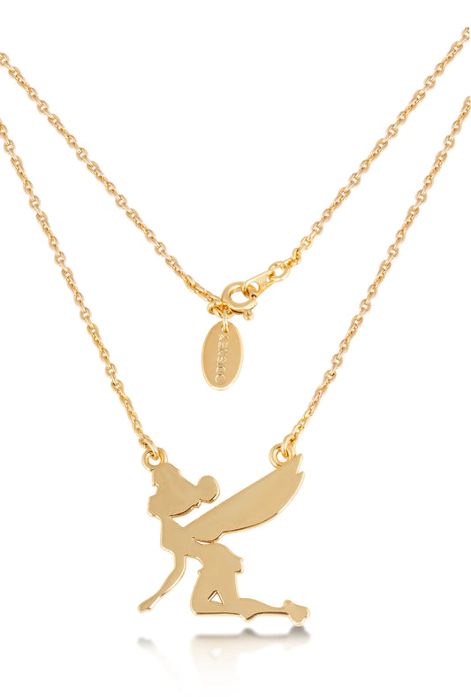 Tinker Bell Silhouette Necklace - Gold