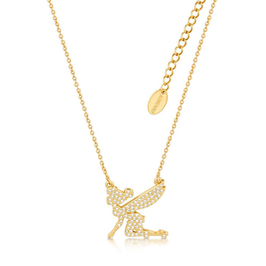 Tinker Bell Crystal Necklace - Gold