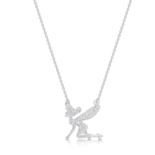 Tinker Bell Crystal Necklace - Silver