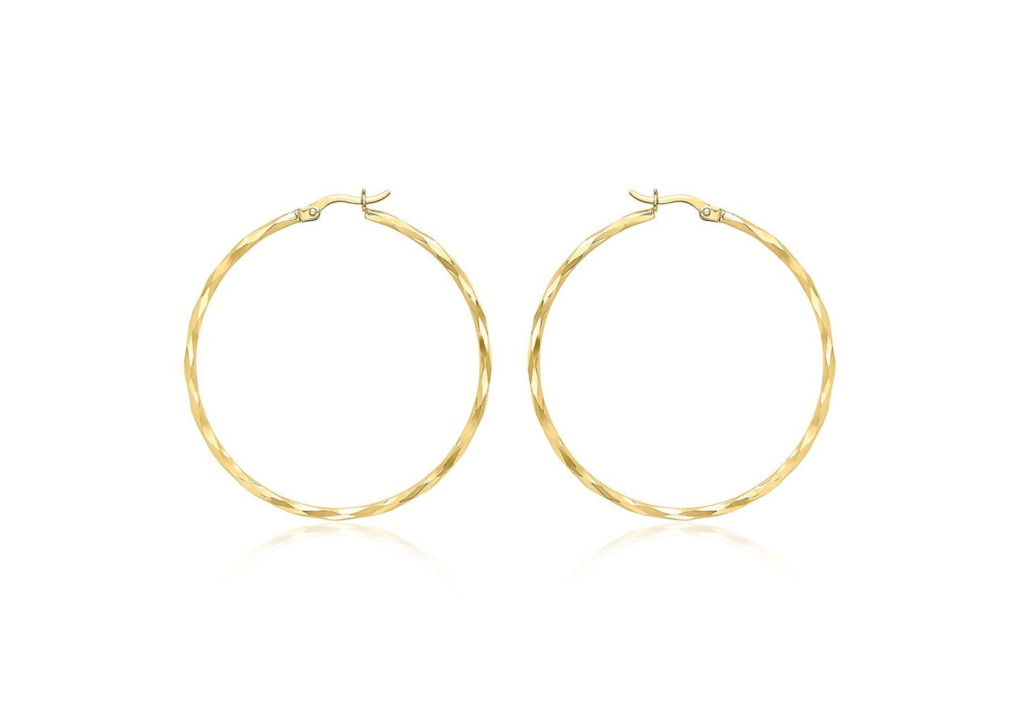 Round Hoop Earrings