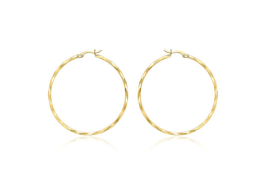 Round Hoop Earrings
