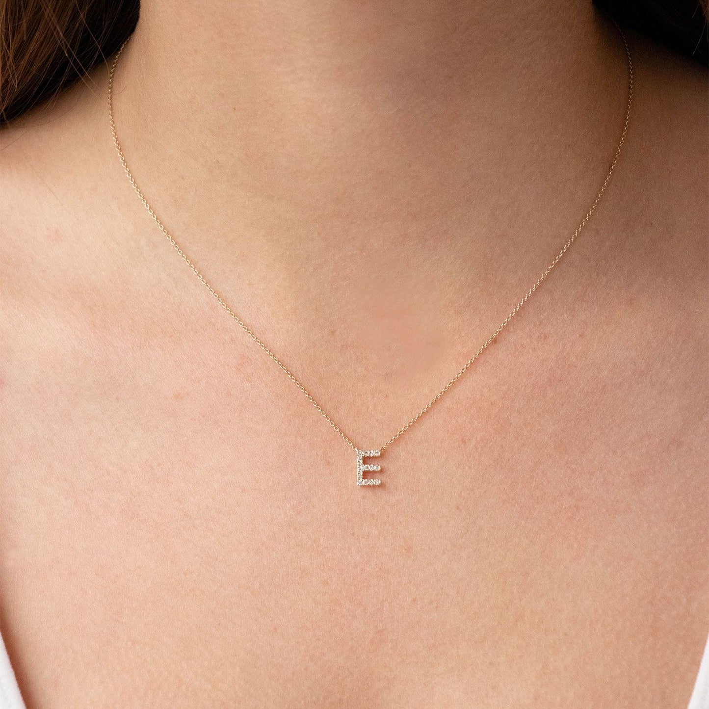 Diamond Initial Necklace