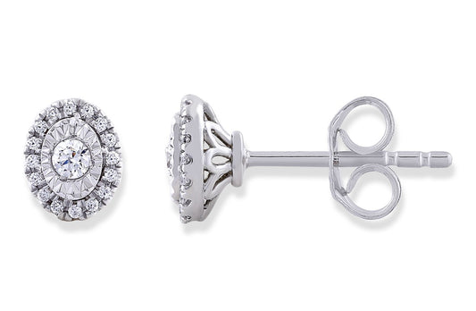 Oval-Shaped Diamond Studs