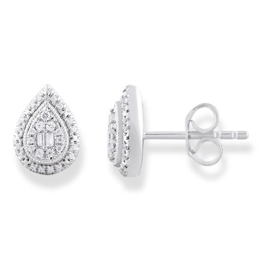 Pear-Shaped Diamond Studs