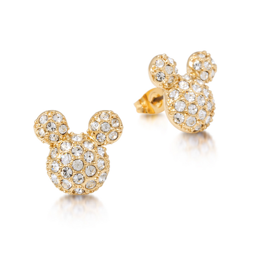 Mickey Mouse Crystal Stud Earrings