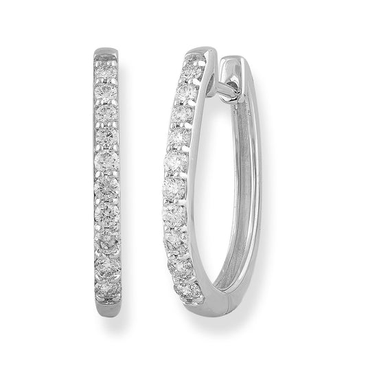 Diamond Huggie Earrings