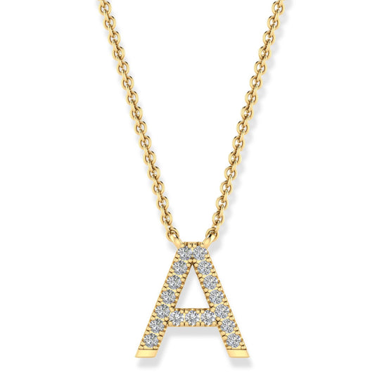 Diamond Initial Necklace