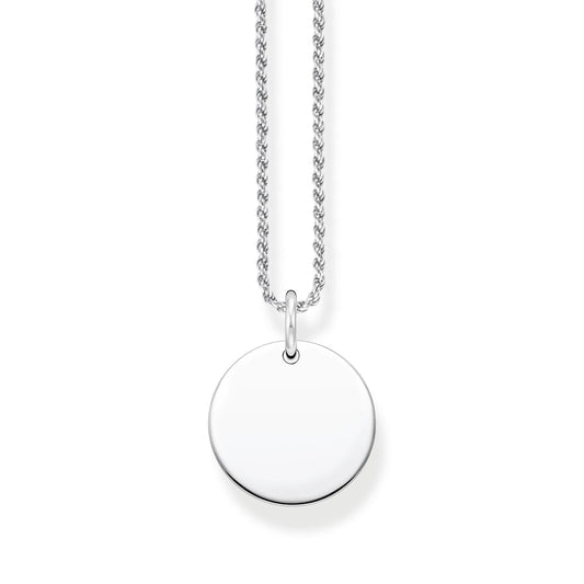 Necklace Disc Silver