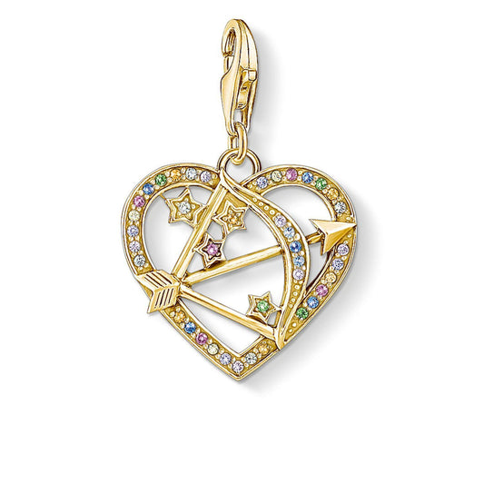 Charm Pendant Cupids Arrow Gold