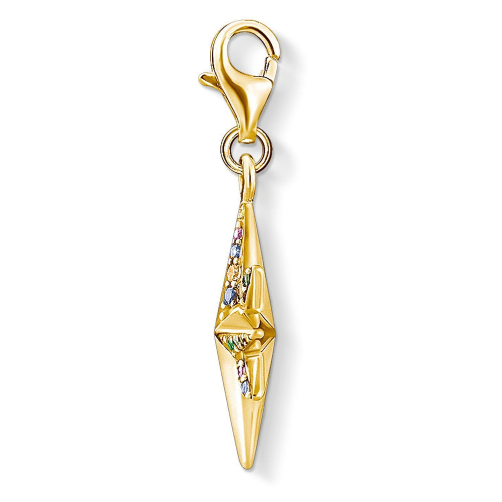Charm Pendant Colourful Star Gold
