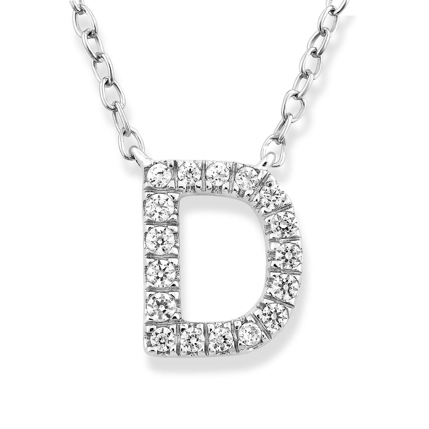 Diamond Initial Necklace