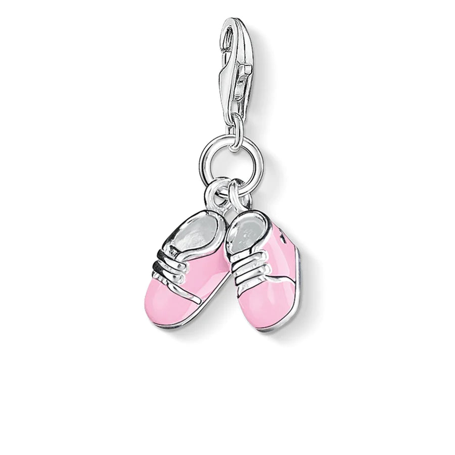 Charm Pendant "Pink Baby Shoes"