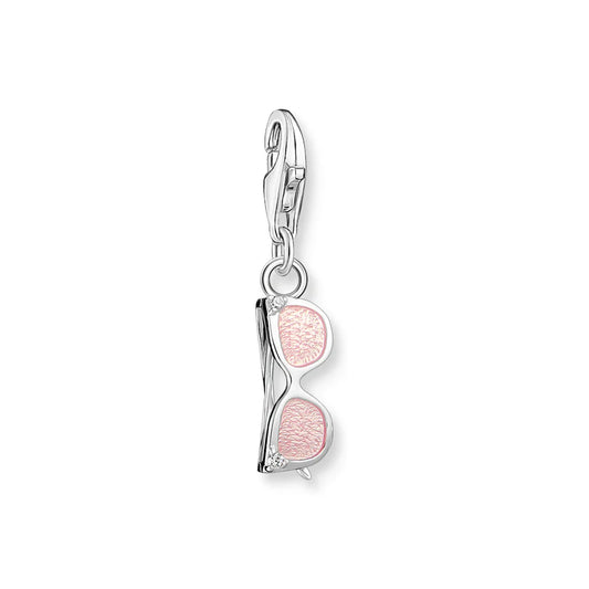Charm Pendant Sunglasses With white stones