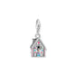Silver Charm Gingerbread House With Colourful Stones