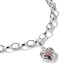 Charm Pendant With Red Stone in Heart-shape
