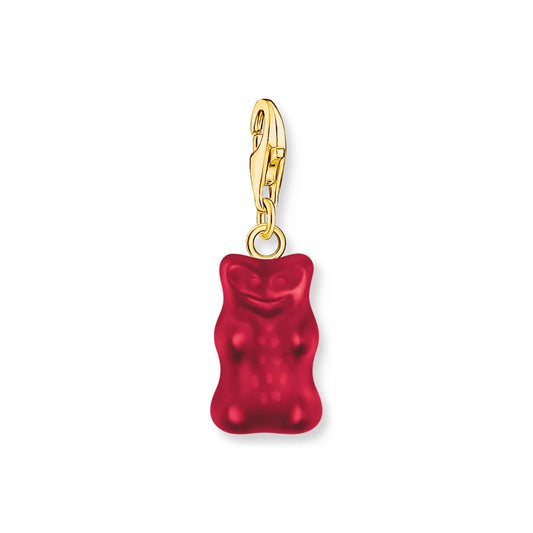 Charm Pendant  Red Goldbear