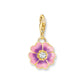 Violet Flower Gold Charm