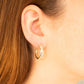 Intertwined Diamond Huggie Earrings