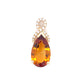 Natural Citrine & Diamond Pendant