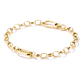 Charm Bracelet With Connect Link Gold