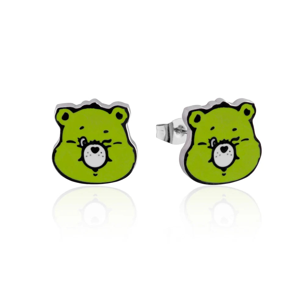 ECC Care Bears Good Luck Bear Enamel Stud Earrings