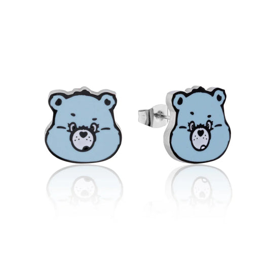 ECC Care Bears Grumpy Bear Enamel Stud Earrings