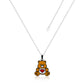 ECC Care Bears Tenderheart Bear Belly Badge Enamel Necklace