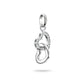 Connect Charm Intertwined Hearts Silver