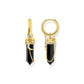 Cosmic Hoop Earrings With Onyx
