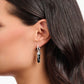 Cosmic Hoop Earrings With Onyx