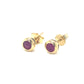 Natural Ruby Stud Earrings