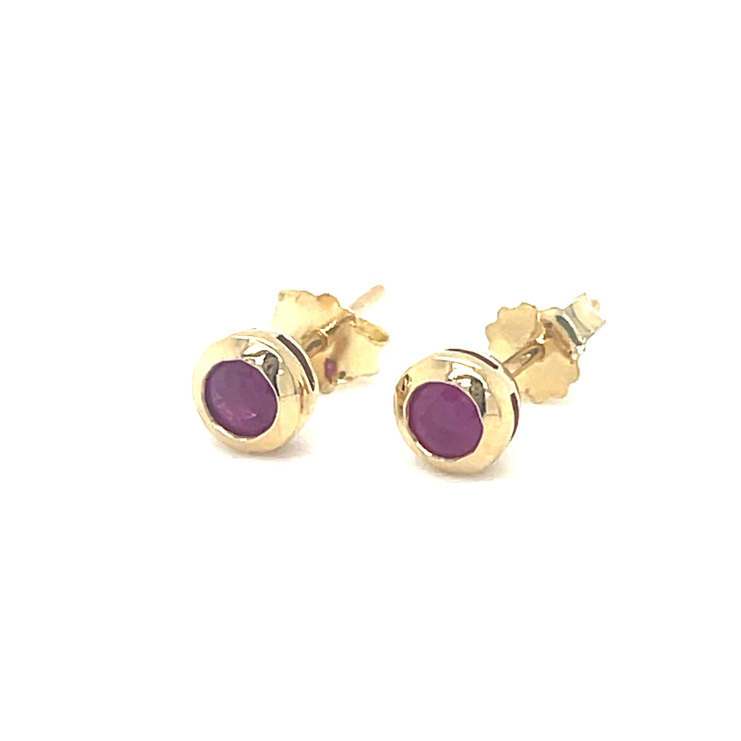 Natural Ruby Stud Earrings