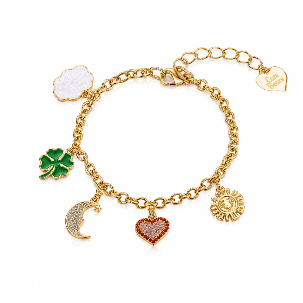 Care Bears Belly Badge Charm Bracelet