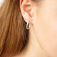 White Gold Diamond Huggie Earrings
