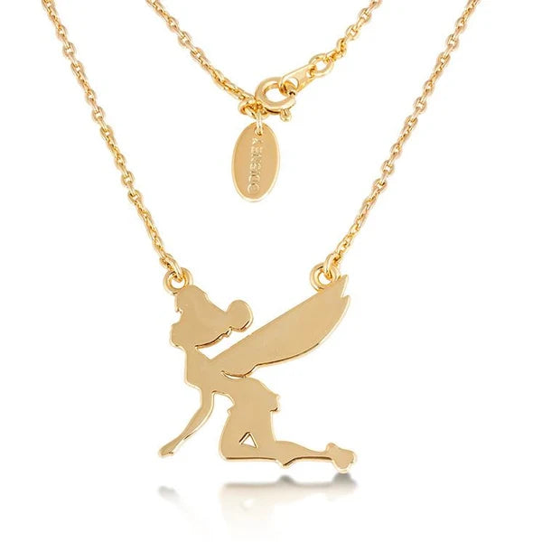 Tinker Bell Silhouette Necklace - Gold
