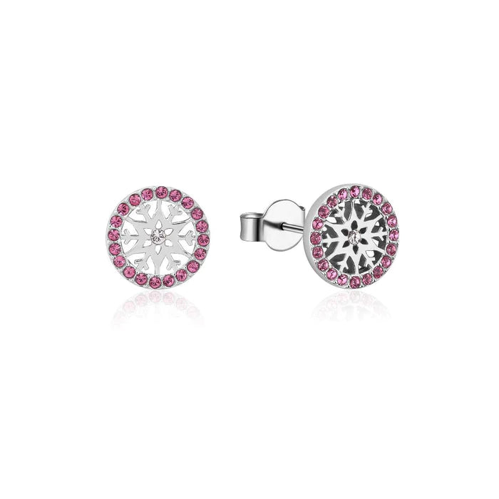 Frozen Snowflake Stud Earrings