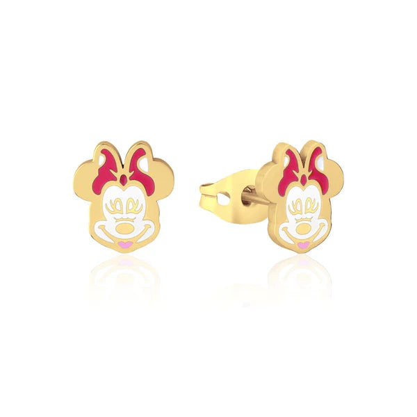 ECC Minnie Mouse Enamel Stud Earrings
