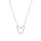 Disney Precious Metal Mickey Mouse Crystal Outline Necklace