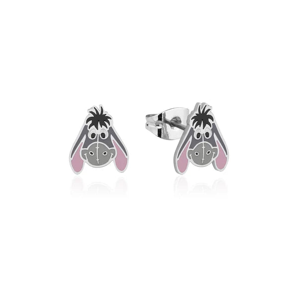 ECC Disney Winnie The Pooh Eeyore Enamel Stud Earrings Plaza Diamond Jewellery