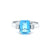 Blue Topaz & Diamond Dress Ring