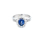 Ceylon Sapphire & Diamond Ring