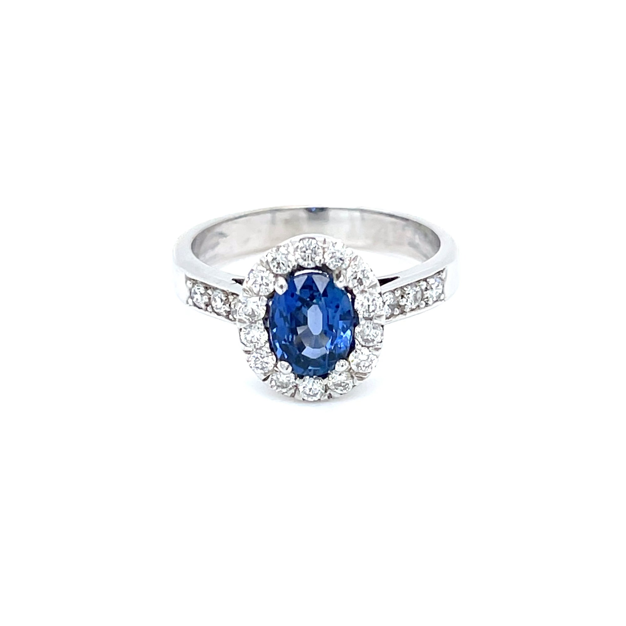 Ceylon Sapphire & Diamond Dress Ring