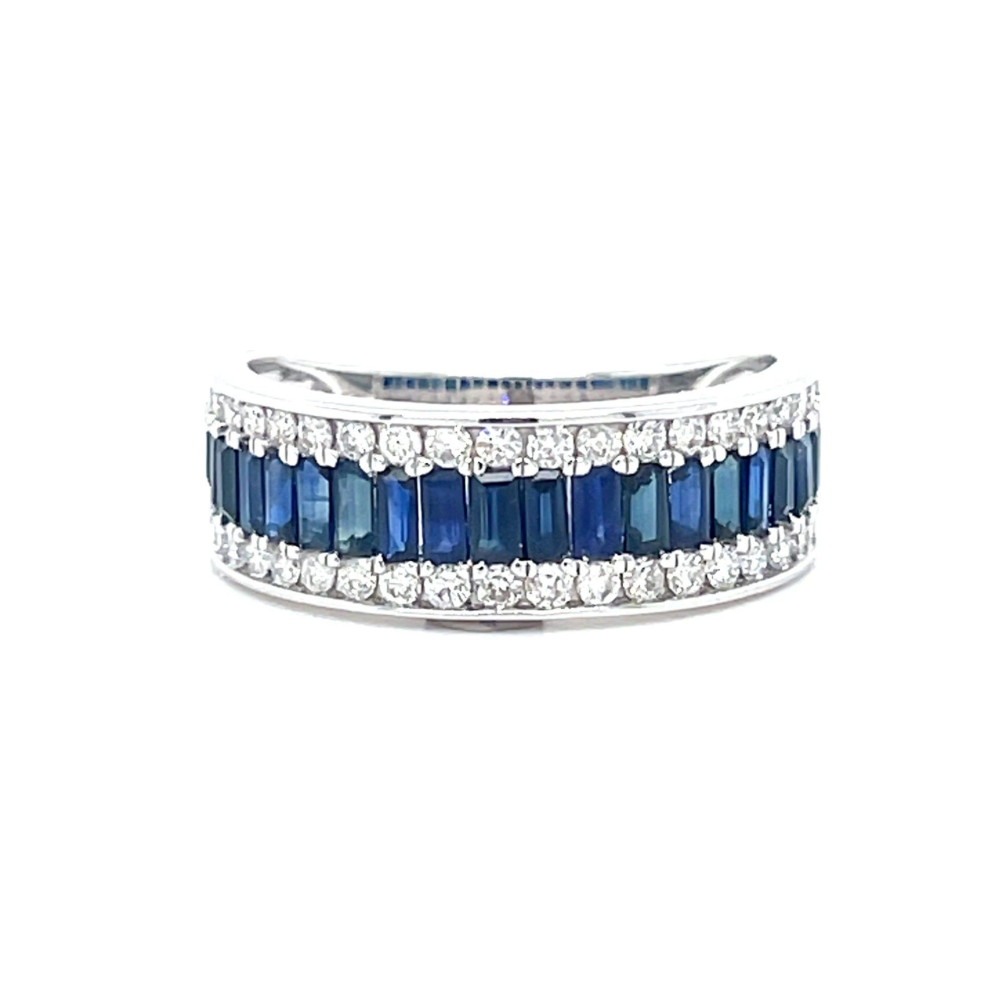 Natural Sapphire & Diamond Ring