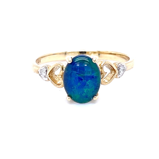 Opal & Diamond Dress Ring