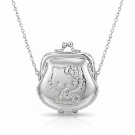 Sanrio Hello Kitty Kiss Lock Purse Necklace