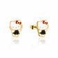 ECC Sanrio Hello Kitty Polka Dot Dress Stud Earrings