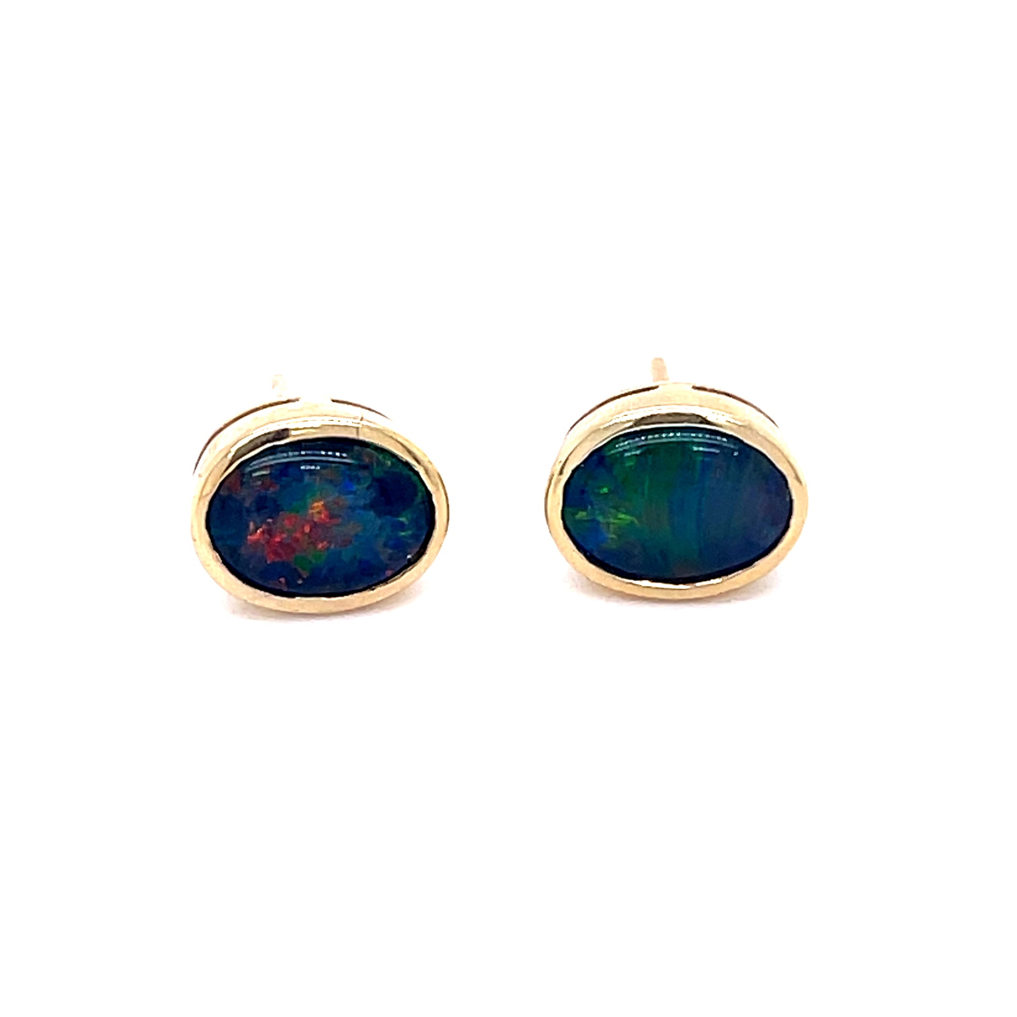 Natural Opal Stud Earrings