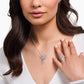 Phoenix Silver Necklace With Blue Stones
