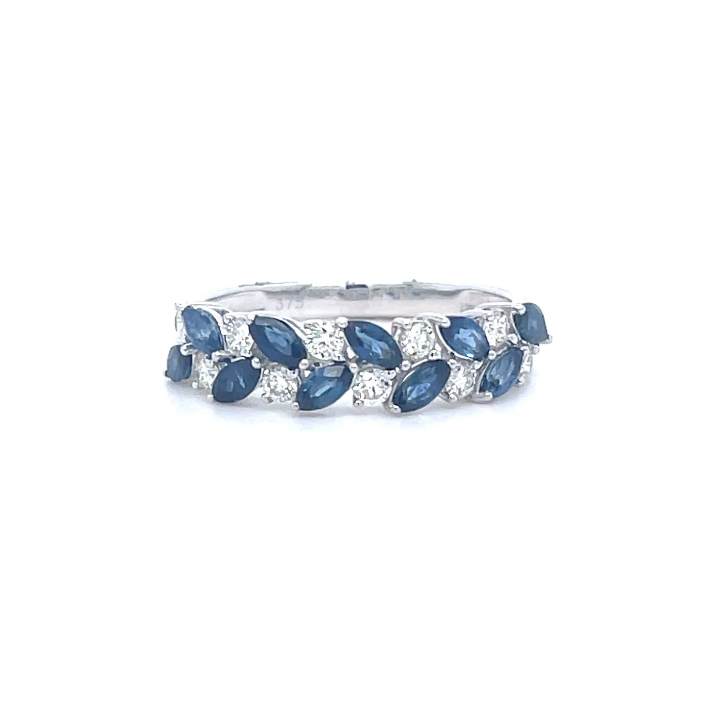 Natural Sapphire & Diamond Dress Ring